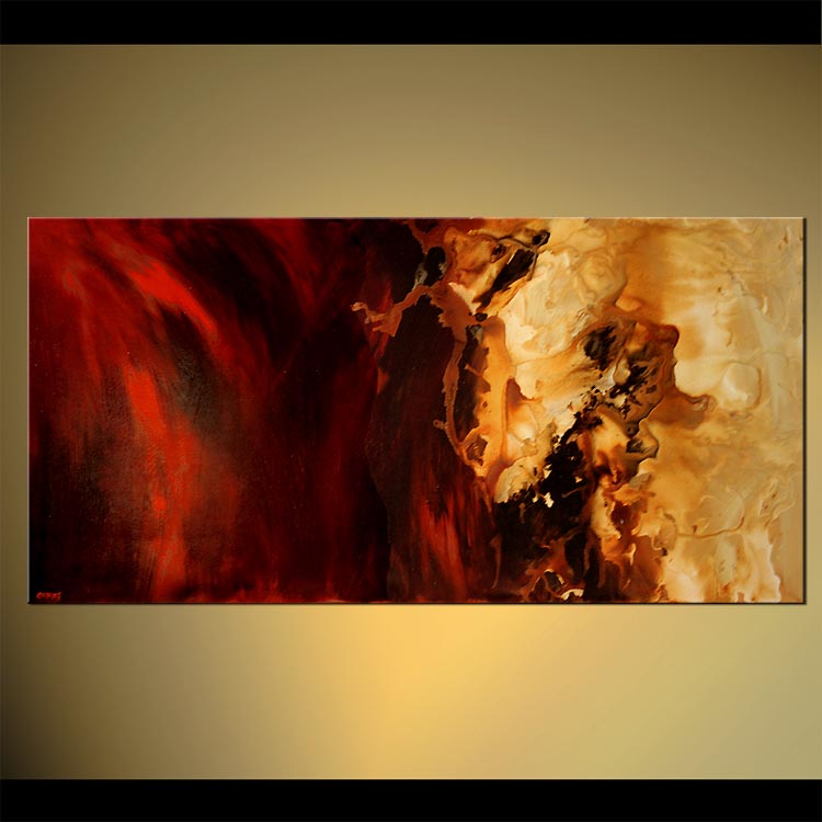 750x750 Painting - Red Modern Painting