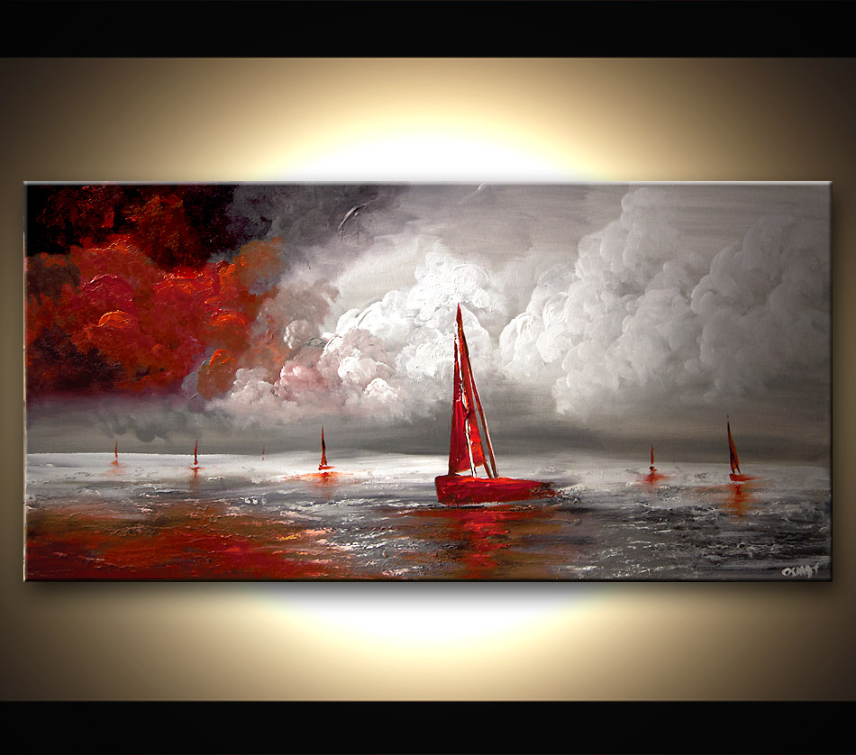 950x838 Painting - Red Modern Painting