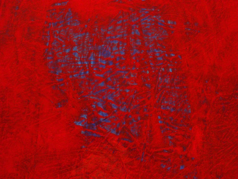 768x576 Red Modern Painting Colorful Abstract Art Detail View Of Red - Red Modern Painting