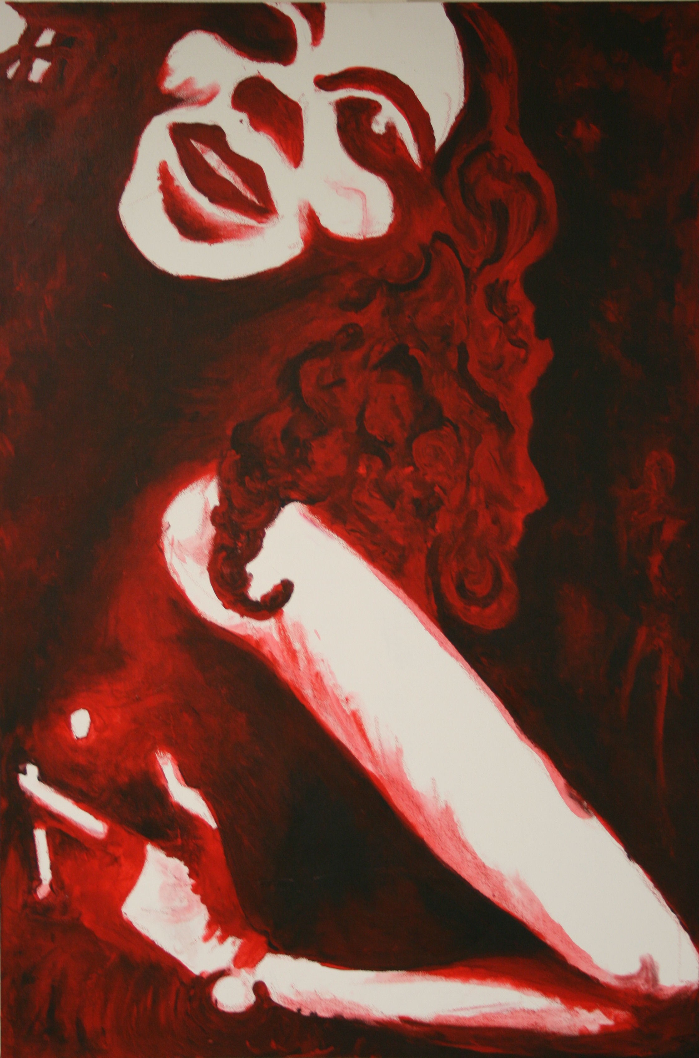 2240x3393 Monochromatic Paintings Grade 12 Art - Red Monochromatic Painting