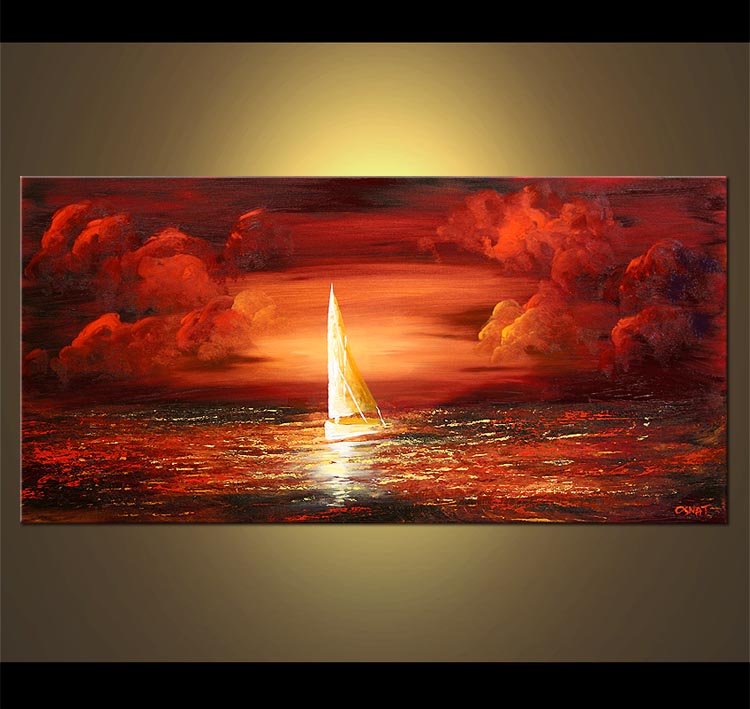 750x709 Painting - Red Monochromatic Painting