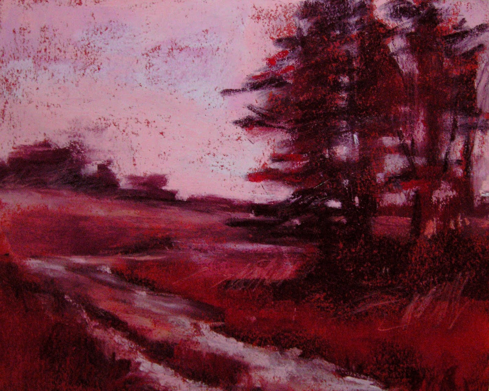 Red Monochromatic Painting at PaintingValley.com | Explore collection ...