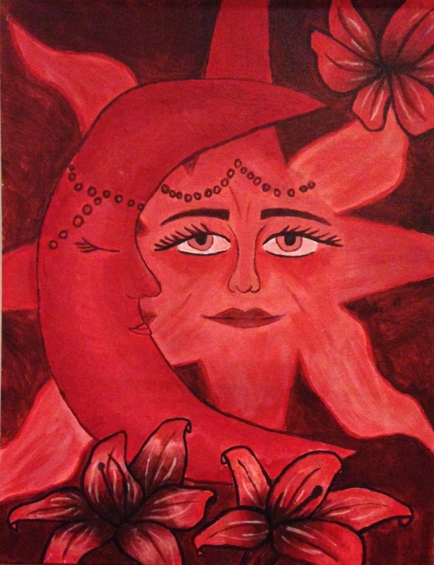 614x800 Art I Monochromatic Paintings - Red Monochromatic Painting