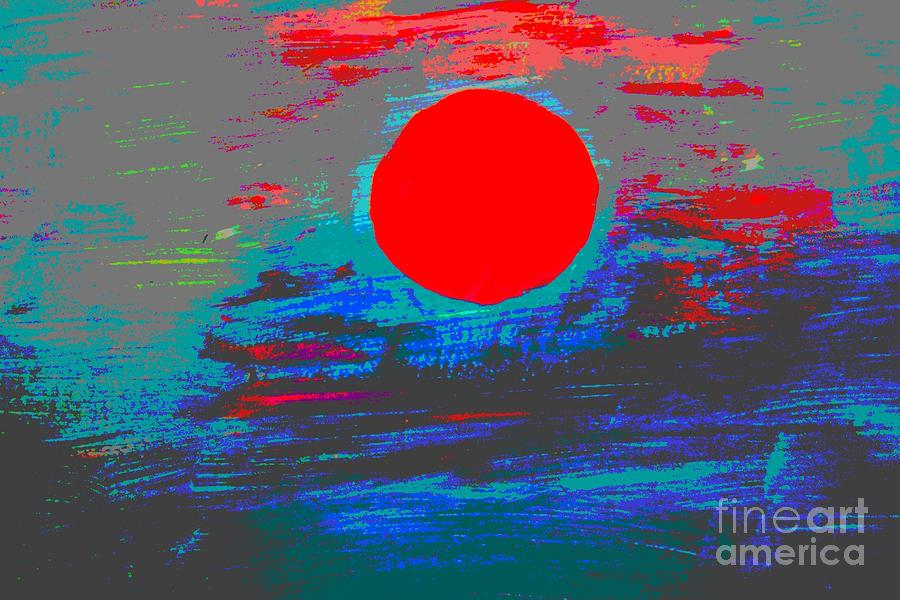 900x600 Red Moon - Red Moon Painting