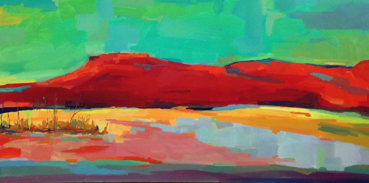 720x358 Red Mountain - Red Mountain Painting