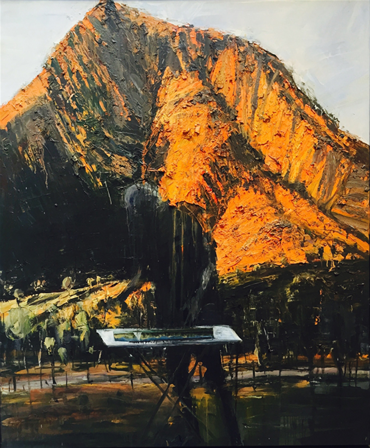 1238x1500 Euan Macleod, Painting Under Red Mountain (Flinders) Annette - Red Mountain Painting