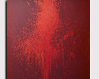 340x270 Abstract Print Blue Canvas Art Contemporary Print On Canvas - Red Painting