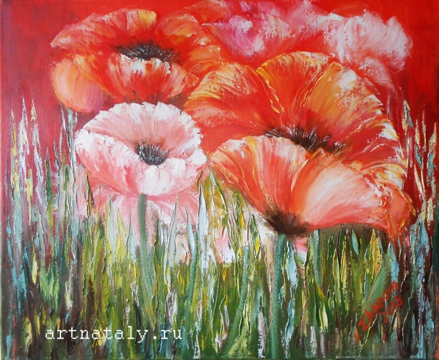 632x518 Poppies Printable Poppies Print Poppies Art Prints - Red Poppy Flower Painting