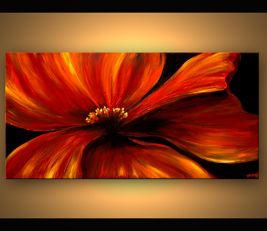 850x735 Painting - Red Poppy Painting Canvas