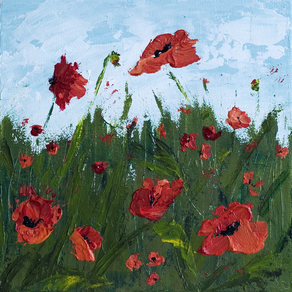 Red Poppy Painting Canvas at PaintingValley.com | Explore collection of ...