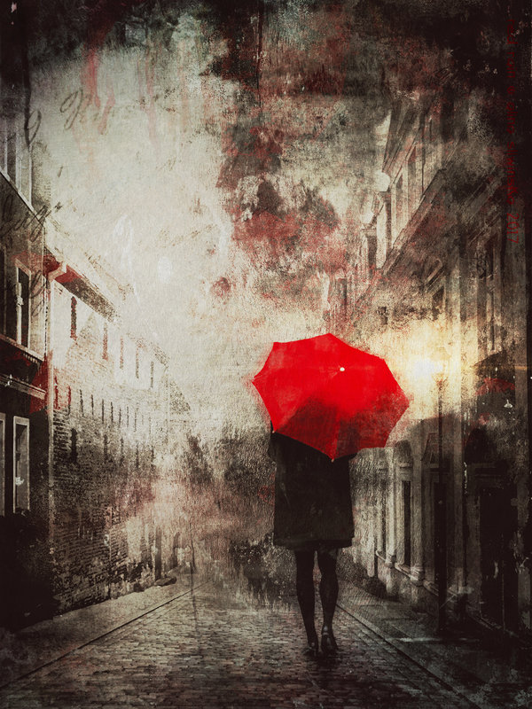 600x800 Red Rain By Lady Amarillis - Red Rain Painting