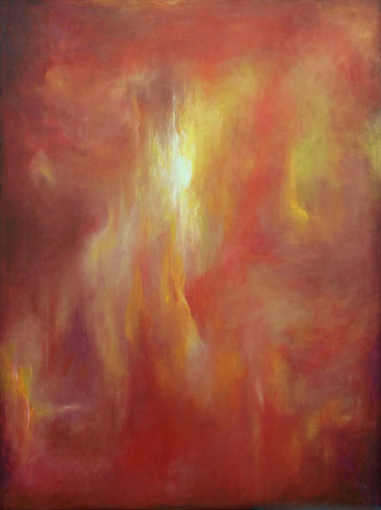 770x1029 Saatchi Art Red Rain Painting By Wayne Carlisi - Red Rain Painting