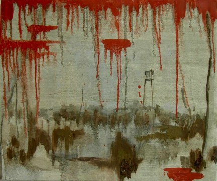 432x360 Bloedregen Blood Rain - Red Rain Painting
