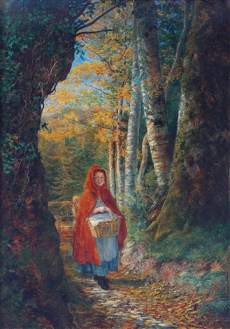 329x470 Red Riding Hood - Red Riding Hood Painting