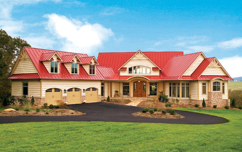 500x314 Exterior House Painting With Red Roof Skill Floor Interior - Red Roof Painting