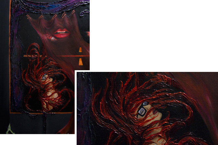 760x506 The Red Room Ii - Red Room Painting