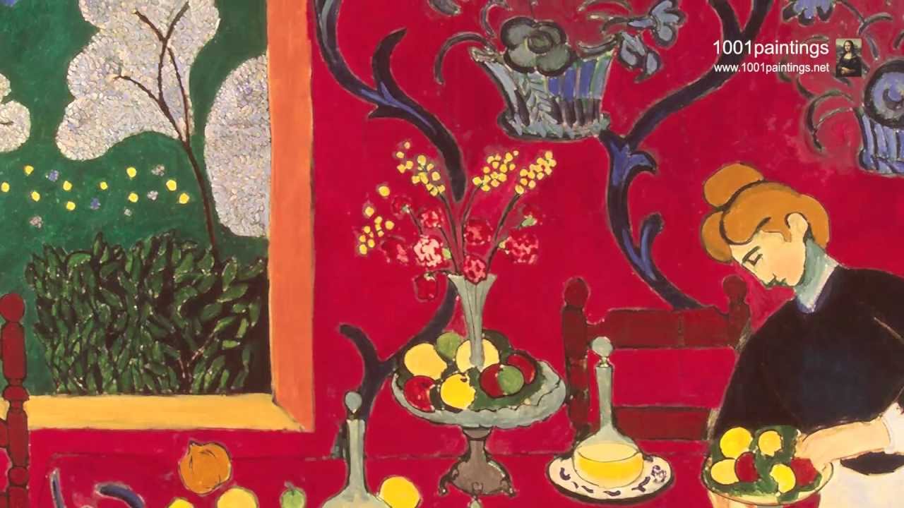 1280x720 Henri Matisse The Red Room - Red Room Painting