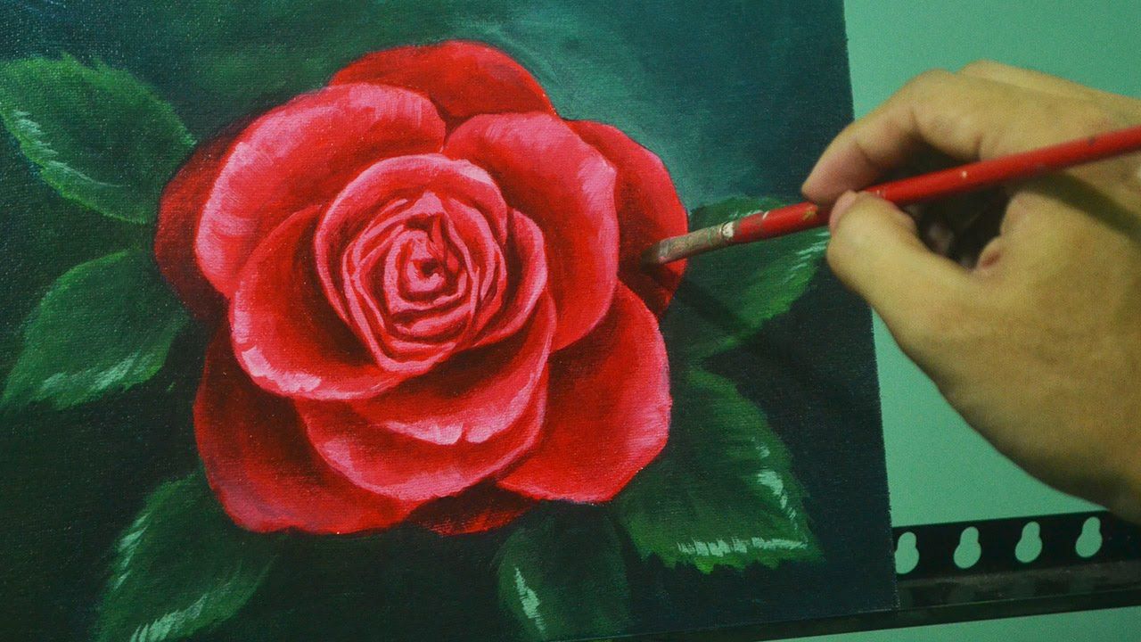 Red Rose Painting