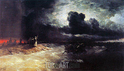 400x230 The Crossing Of The Red Sea Aivazovsky Painting Reproduction - Red Sea Painting
