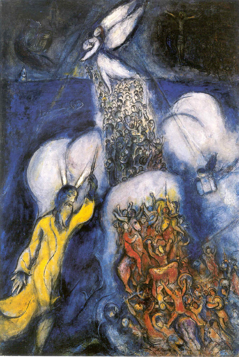 774x1156 Artwork By Marc Chagall - Red Sea Painting
