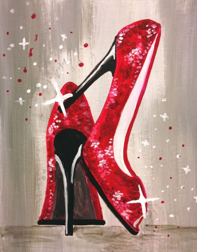 Red Shoe Painting at PaintingValley.com | Explore collection of Red ...