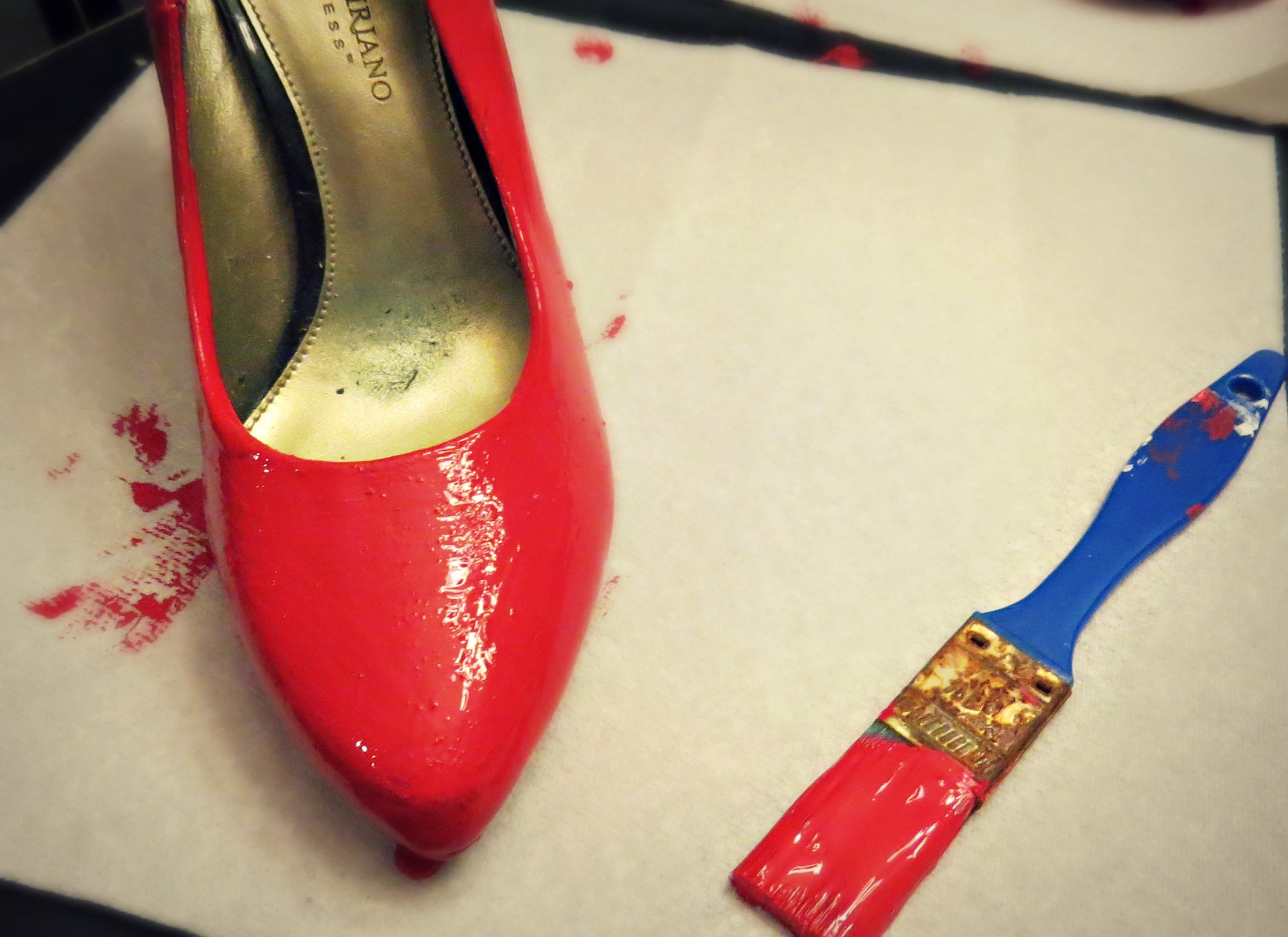 2216x1613 Shoe Makeover Halloween Edition! Redeem - Red Shoe Painting