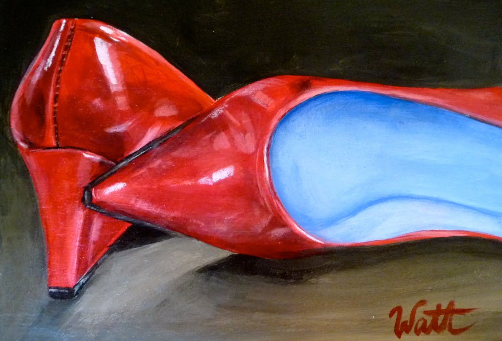 1600x1088 Tammy Watt - Red Shoe Painting