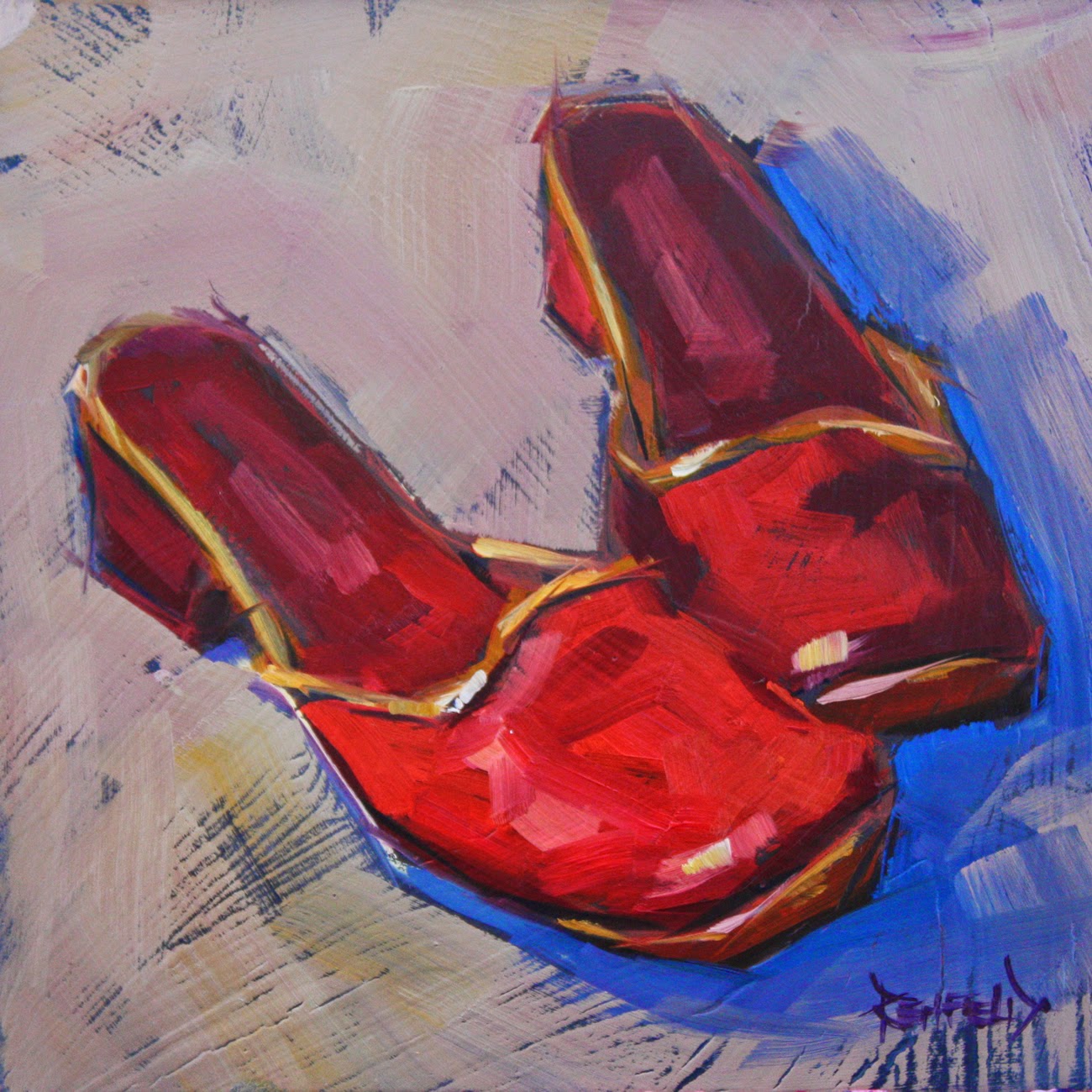 Red Shoe Painting at PaintingValley.com | Explore collection of Red ...