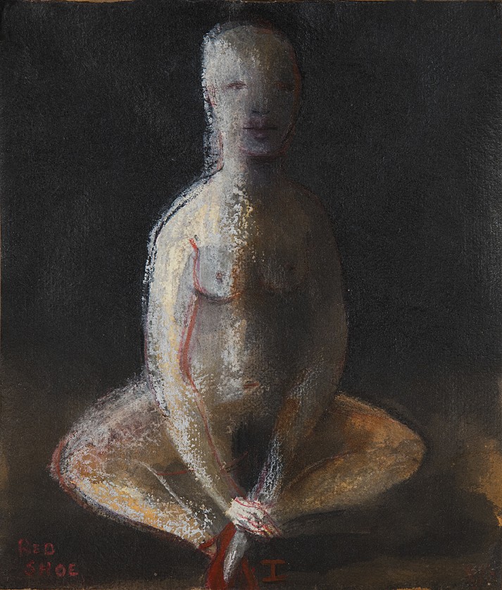 713x837 Deborah Bell Red Shoe I 2017 Everard Read - Red Shoe Painting