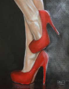 236x302 I Love Red Shoes. Shoes Red Shoes, Watercolor - Red Shoe Painting