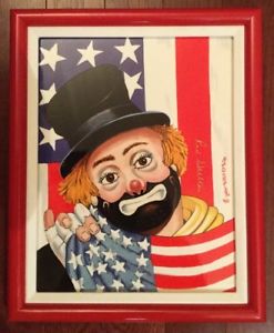247x300 Red Skelton Limited Edition Porcelain All American Clown - Red Skelton Clown Painting