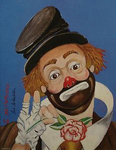 236x305 Clown Painting By Red Skelton The Extraordinary Art Of Red - Red Skelton Clown Painting