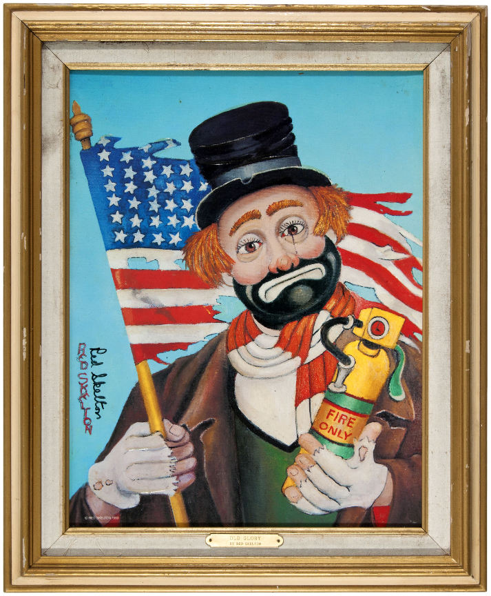 713x864 Hake'S - Red Skelton Clown Painting