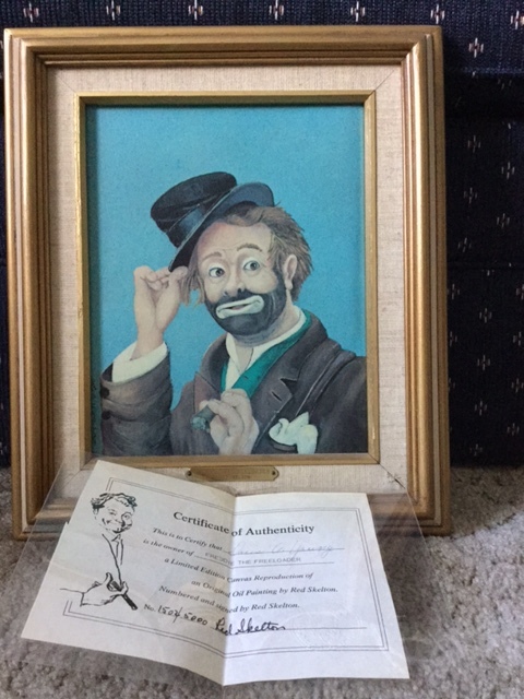 480x640 I Have A Red Skelton Freddie The Freeloader Painting And Am - Red Skelton Painting Value