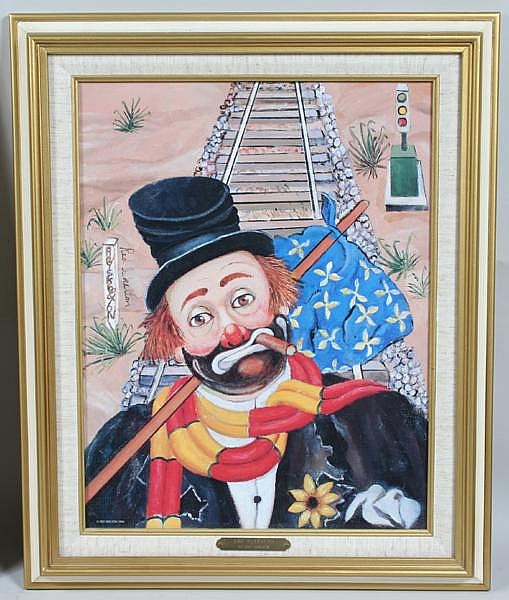 509x600 Red Skelton - Red Skelton Painting Value