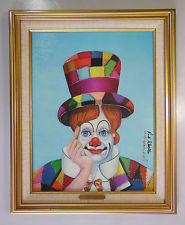 185x225 Red Skelton Painting On Canvas Clown Painting - Red Skelton Painting Value