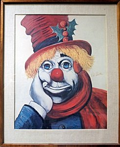 246x300 Holly Clown - Red Skelton Painting Value