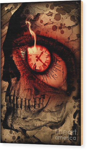 360x618 Red Skull Painting By Alberto Gargano - Red Skull Painting