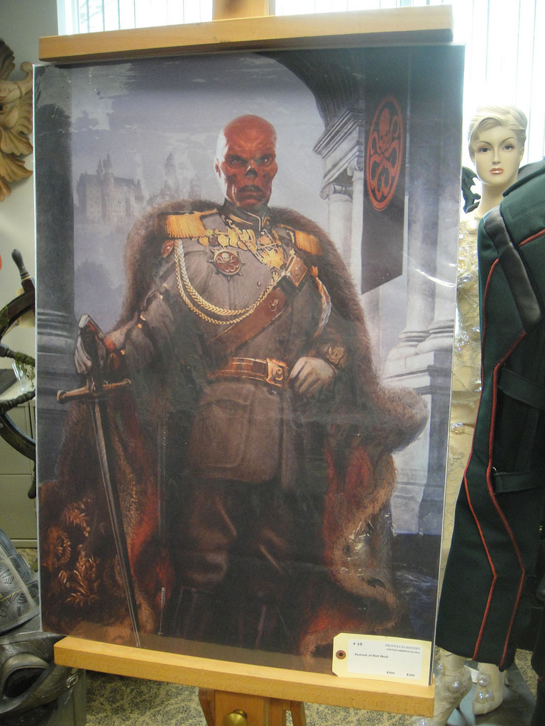 768x1024 Captain America Prop Auction - Red Skull Painting