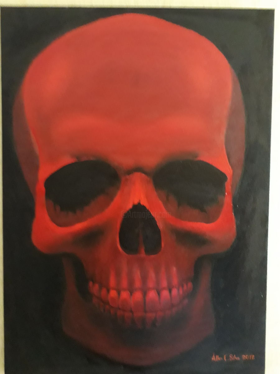 900x1200 Red Skull (Allan Campos) - Red Skull Painting