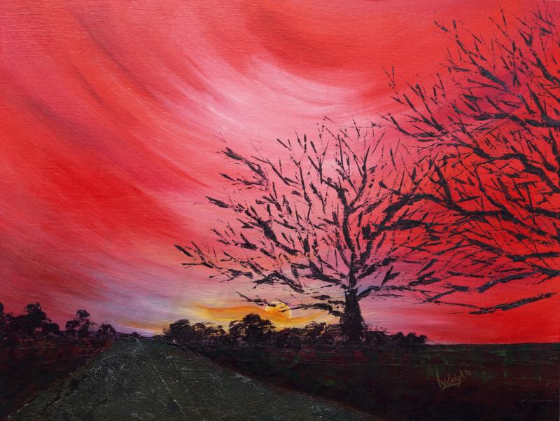Red Sky Painting at Explore collection of Red Sky