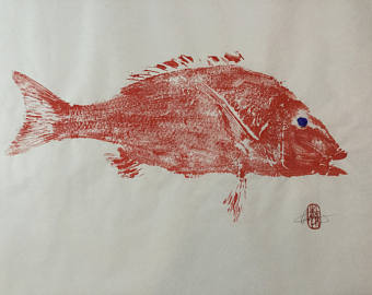 340x270 Red Snapper Painting Etsy - Red Snapper Painting