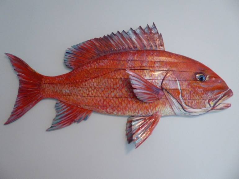 770x578 Saatchi Art Red Snapper Sculpture By Don Scammell - Red Snapper Painting