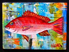 236x176 Art Red Snapper - Red Snapper Painting