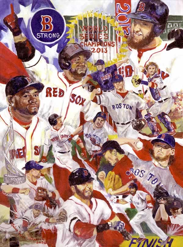 600x811 Felos Memorial Art Center - Red Sox Painting