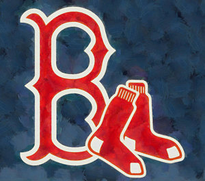 300x264 Red Sox Paintings Fine Art America - Red Sox Painting