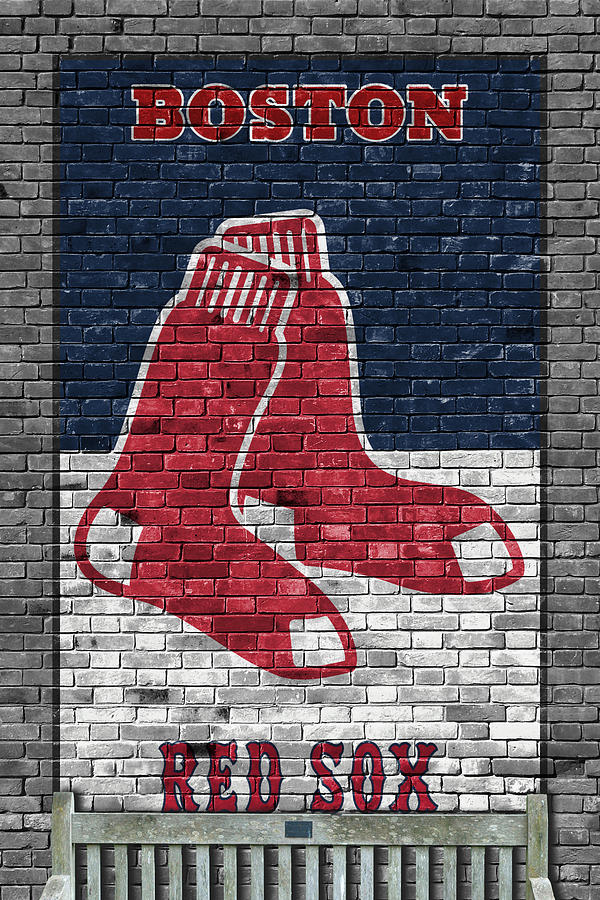600x900 Boston Red Sox Brick Wall Painting By Joe Hamilton - Red Sox Painting
