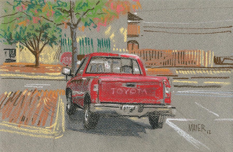 Red Truck Painting At PaintingValley Com Explore Collection Of Red   Red Truck Painting 16 