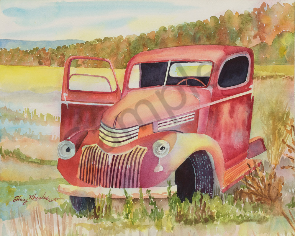 Red Truck Painting At PaintingValley Com Explore Collection Of Red   Red Truck Painting 7 