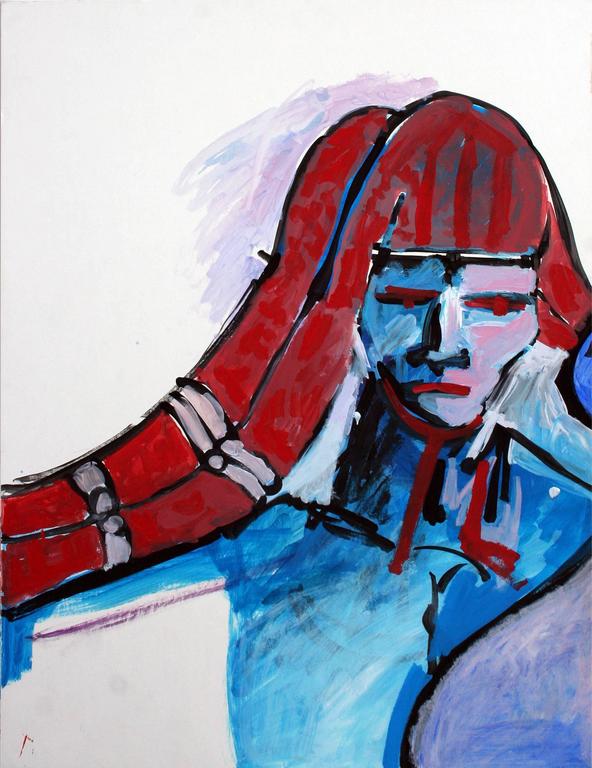 592x768 Michael William Eggleston - Red White And Blue Painting